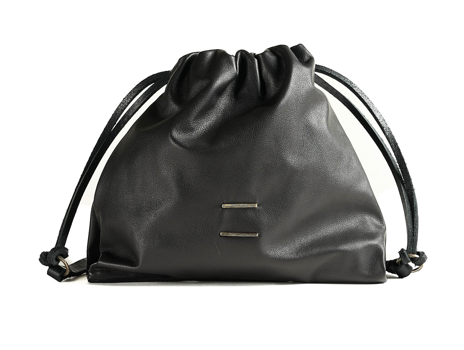 daniele basta leather and silver bags - FRONT